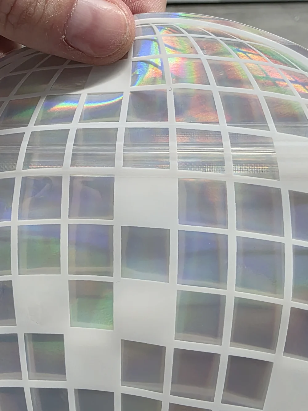 Iridescent Disco Mirror Ball Zip Goody/Treat Bags